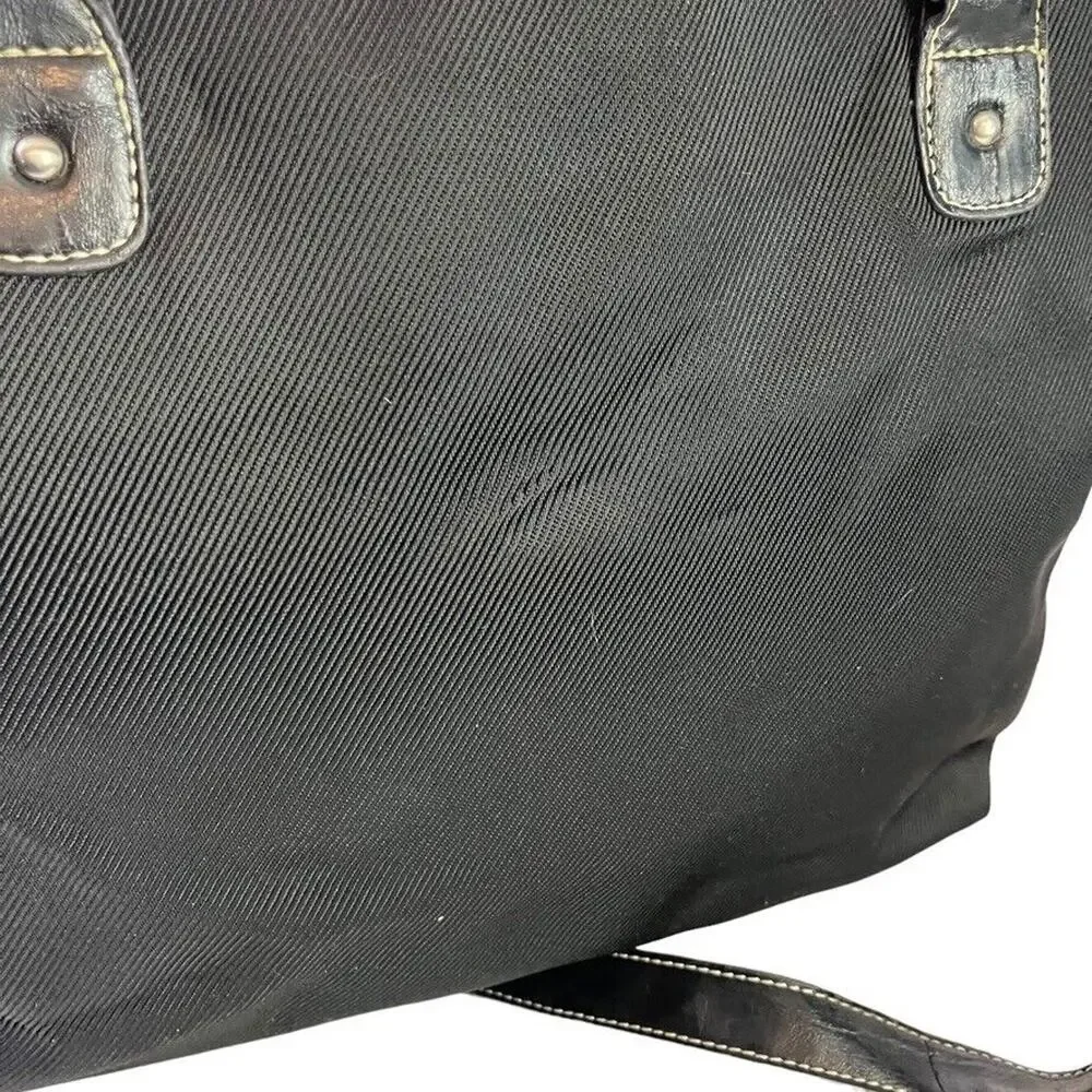 Etienne Aigner Womens Black Large Shoulder Bag Laptop Work Career Purse Handbag